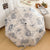 Damen Faltbarer Regenschirm mit floralen Motiven und Tragetasche Brehn