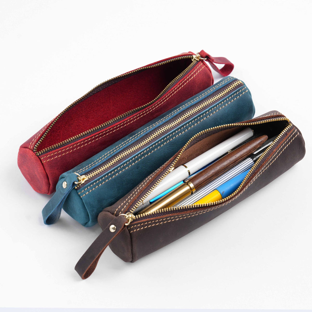 Stylische Leder Stiftetui