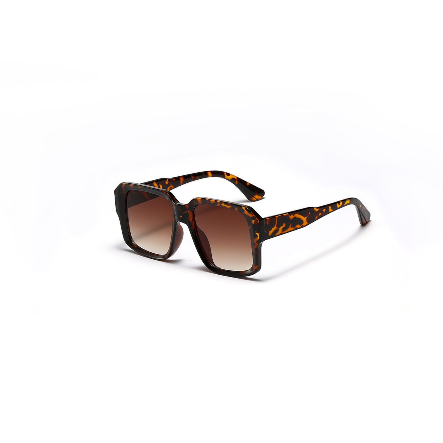 Damen modische quadratische Sonnenbrille im modernen Schildpatt-Design Brehn