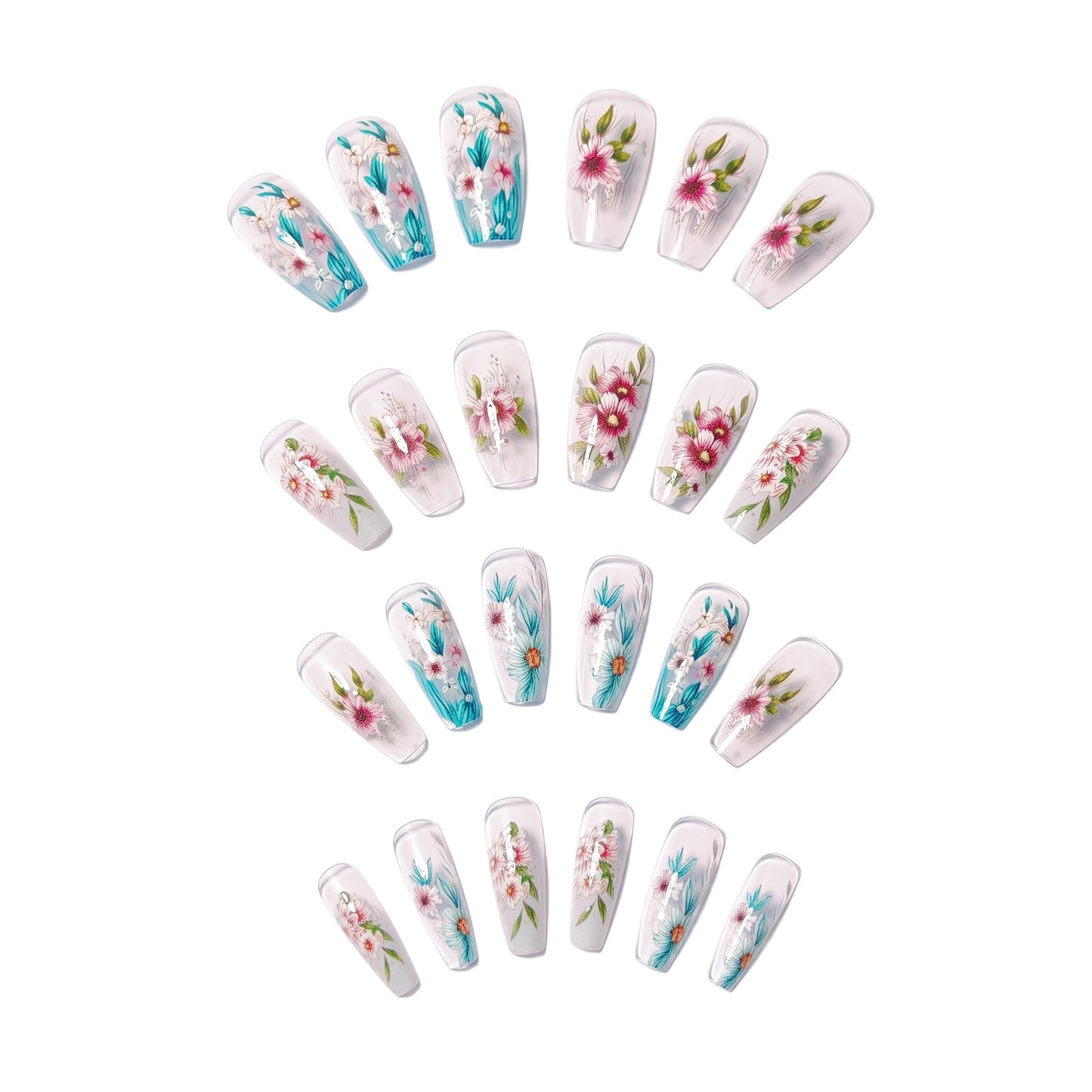 Kunstnageldesign mit Floralen Akzenten Brehn