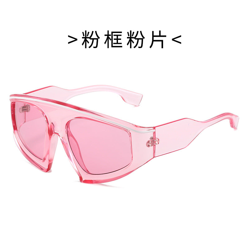 Damen Sportliche Sonnenbrille mit stylischem Rahmen und großen Linsen Brehn