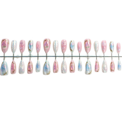 Saisonale Blumen Press-On Nagelkunst Set Brehn