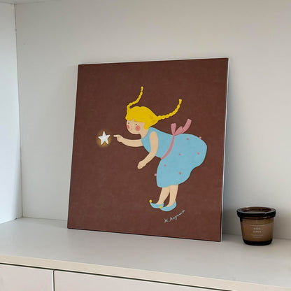 Verspielt Sternen Kinder Wandkunst