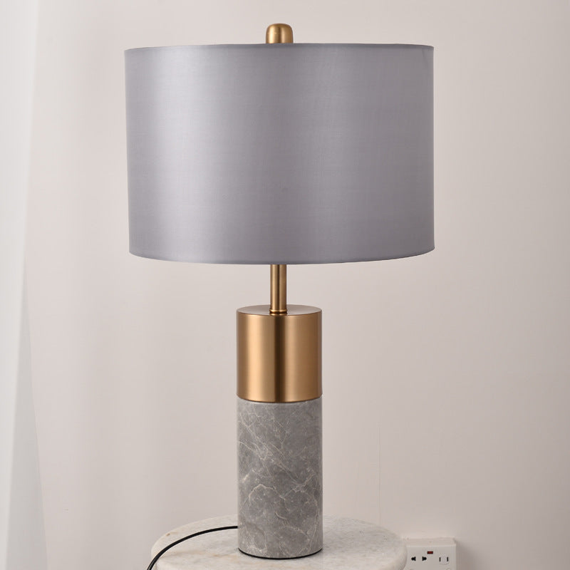 Zeitgenössische Marmor- und Metall-Tischlampe