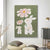 Texturiertes floralem Canvas Wandkunst