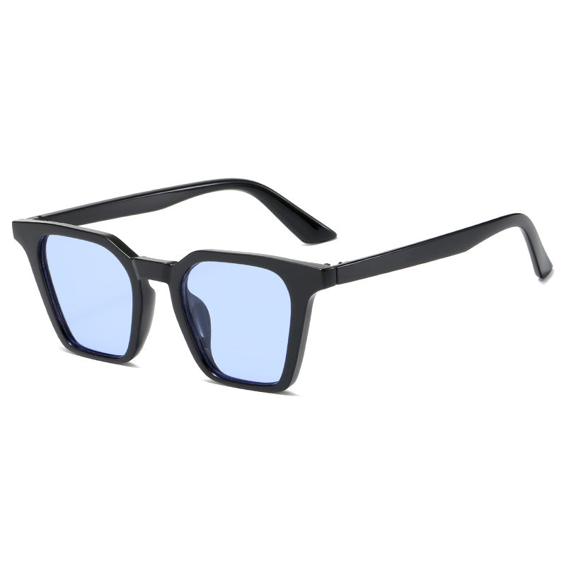 Damen quadratische Sonnenbrille mit markantem Schilddesign und UV-Schutz Brehn
