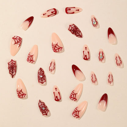 Gothic Horror-Themen Stiletto Nagelkunst Verlängerungen Brehn