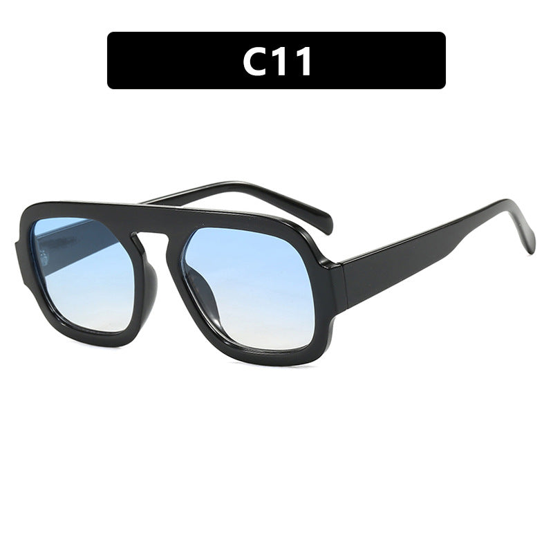 Damen trendige Sonnenbrille mit markantem eckigem Design und UV-Schutz Brehn