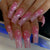 Premium Dekorative Lange Press-On Nagelverlängerungen Brehn