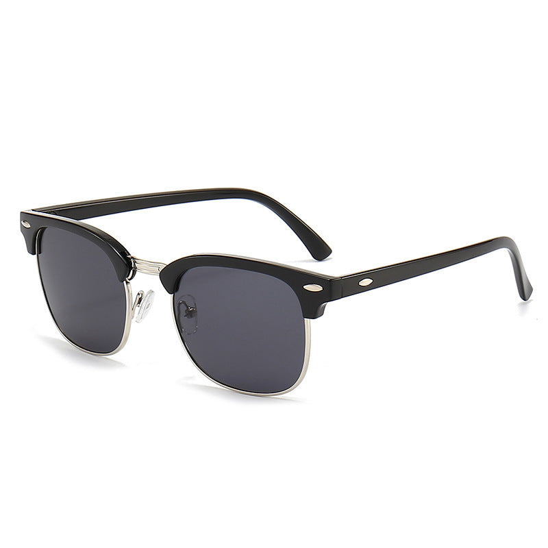 Damen modische Retro-Sonnenbrille mit metallischem Rahmen Brehn
