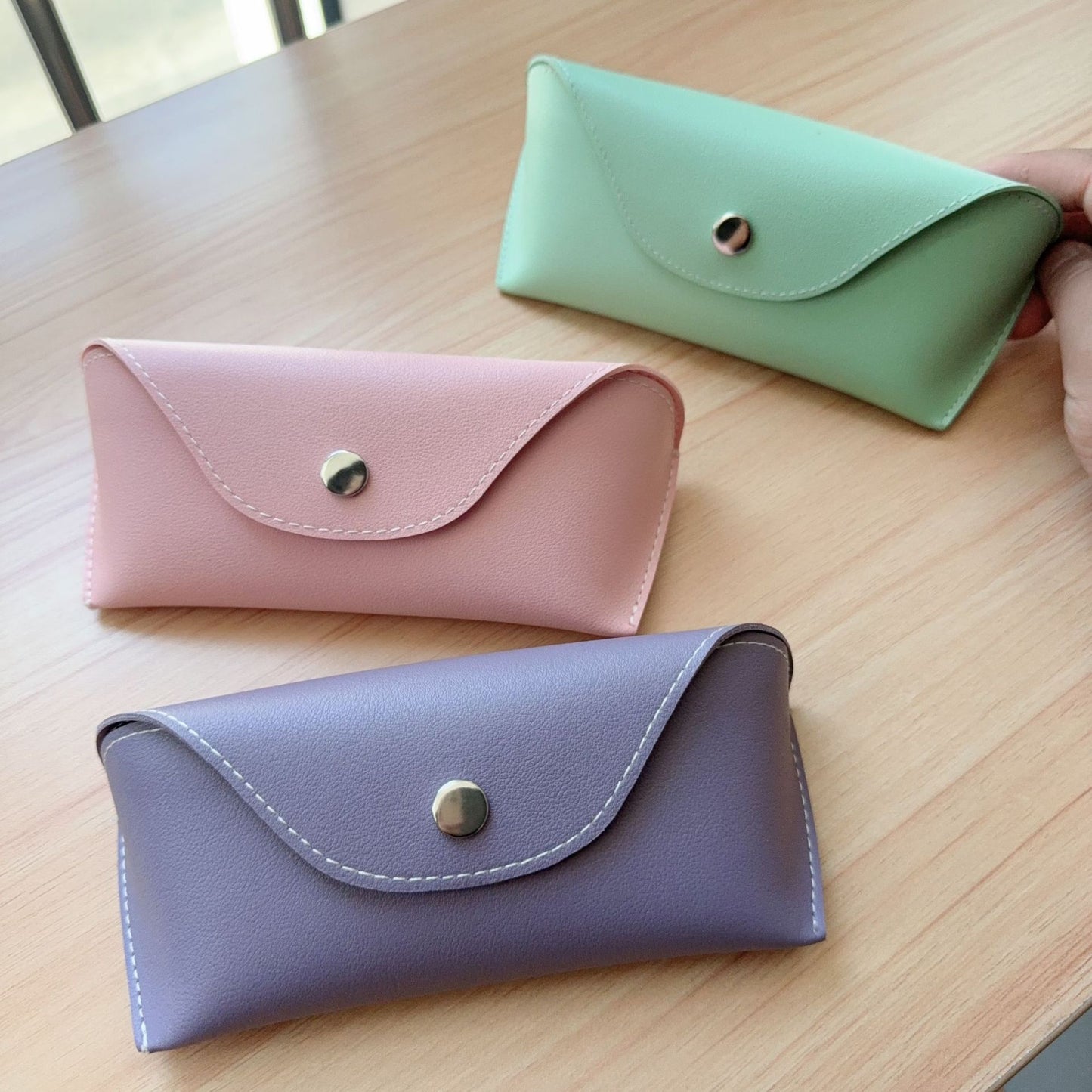 Stylische Lederbrille Etui Brehn