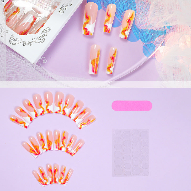 Künstlerisches Press-On-Nagelset Brehn