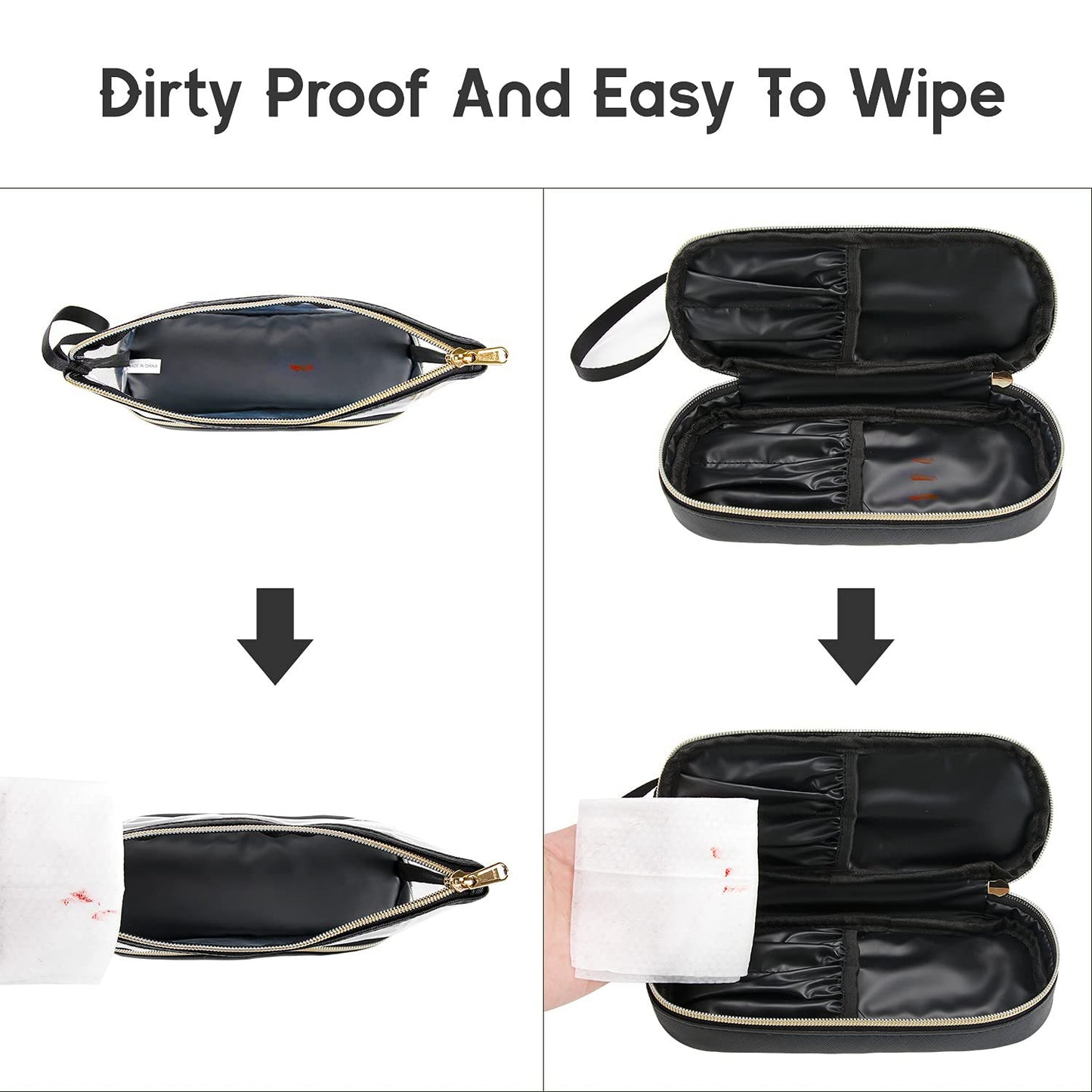 Kosmetik-Organizer-Tasche mit Durchsichtigen Fächern Brehn