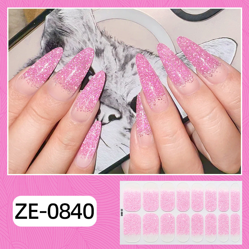 Glitzer Ombre Nagel Wraps