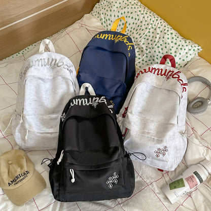 Lässiger bestickter Kordelzug-Rucksack Brehn