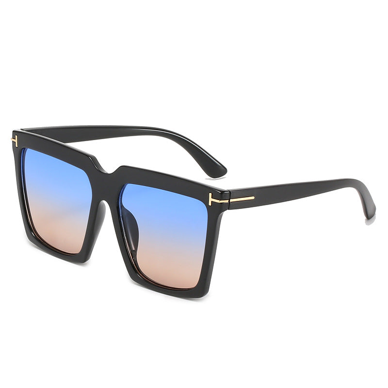 Damen oversized quadratische Sonnenbrille mit luxuriösen Akzenten Brehn