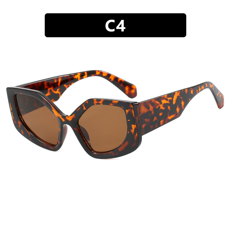 Damen auffällige Sonnenbrille mit oversized Design und modischem Farbverlauf Brehn