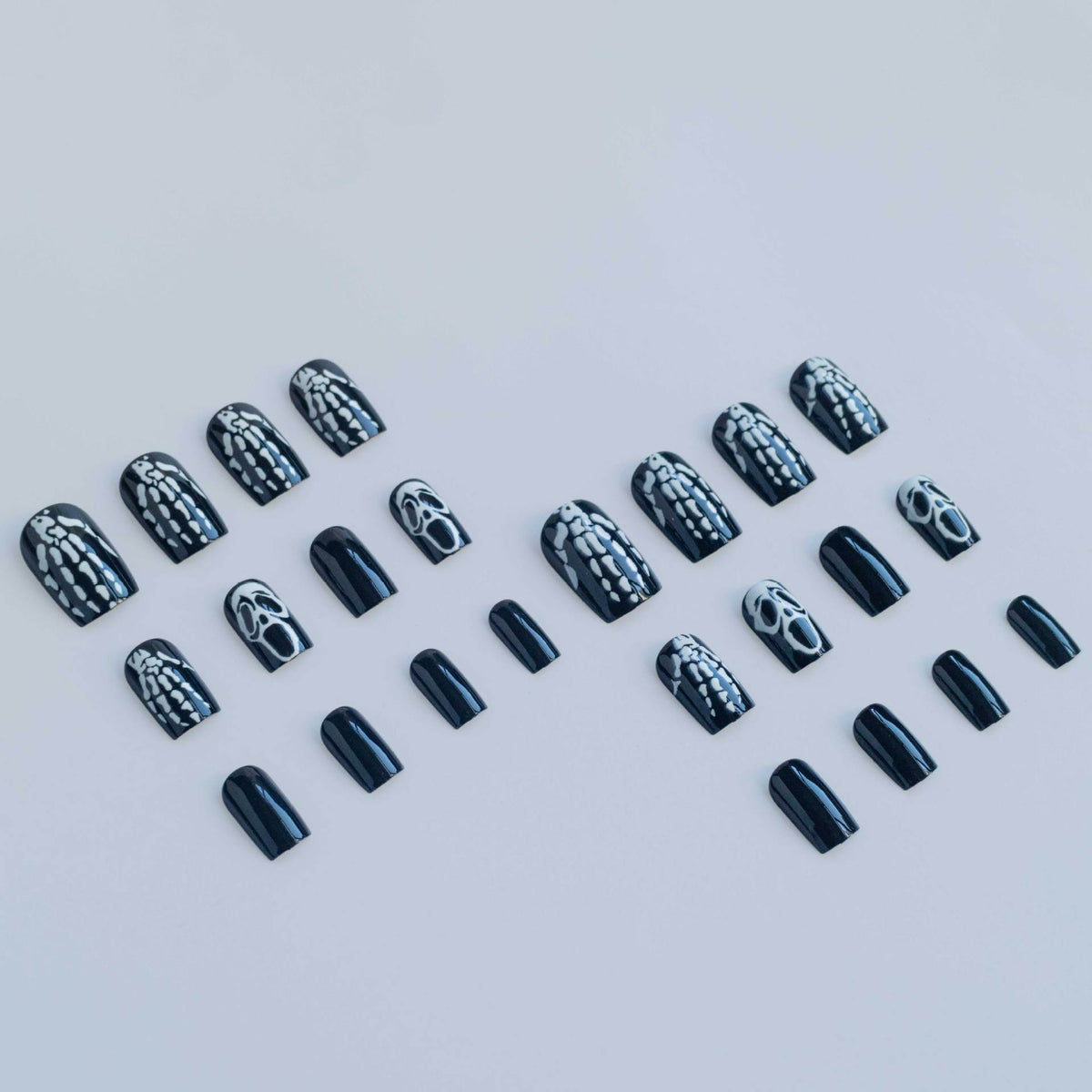 Künstlerisches Skelett Nagelkunstset