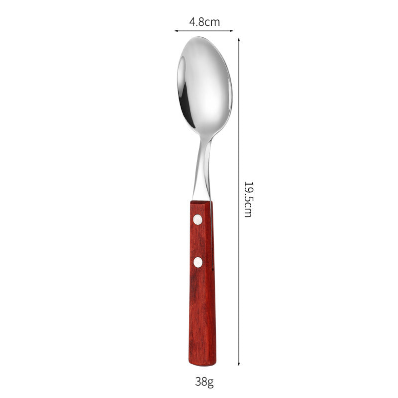 Dessertlöffel mit Ergonomischem Holzgriff Brehn
