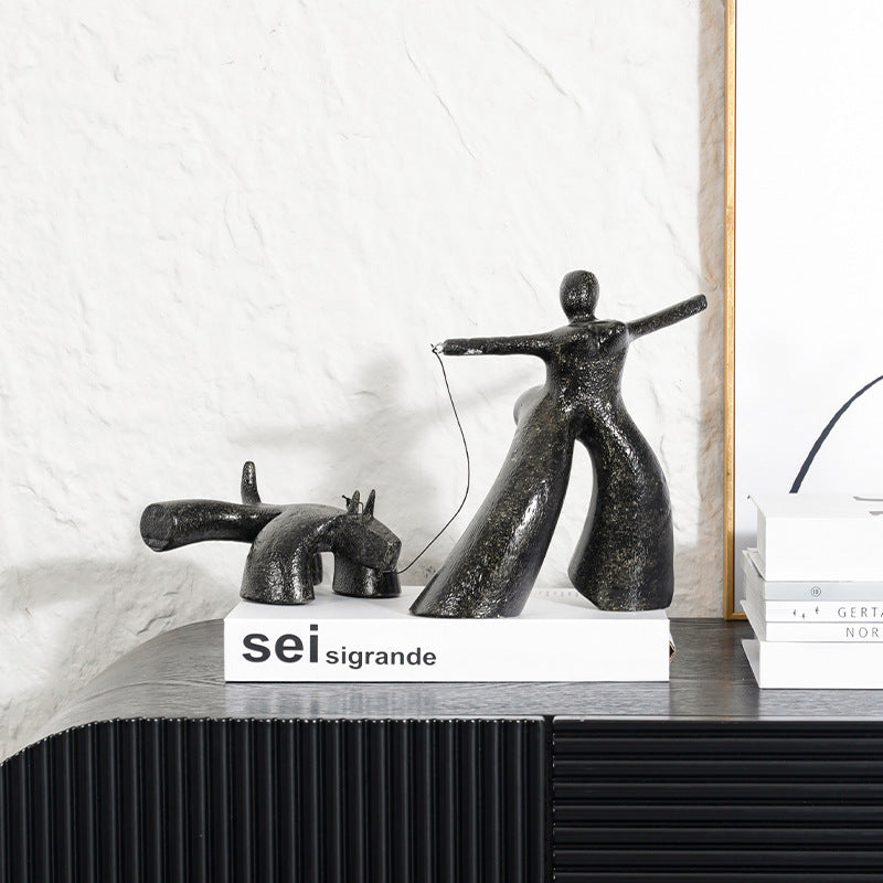 Abstrakte dekorative verspielte Figurine
