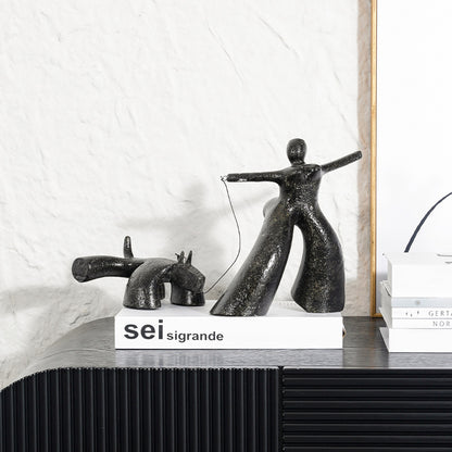 Abstrakte dekorative verspielte Figurine