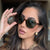 Damen modische Sonnenbrille im extravaganten Schildpatt-Design Brehn