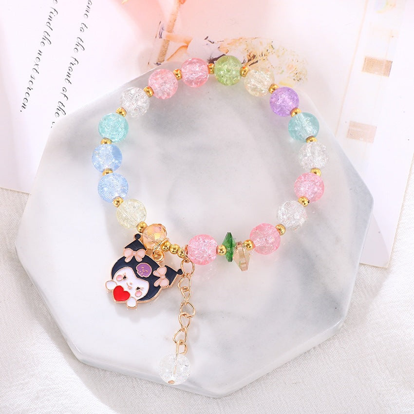Verspieltes Armband mit Bunten Glasperlen Brehn