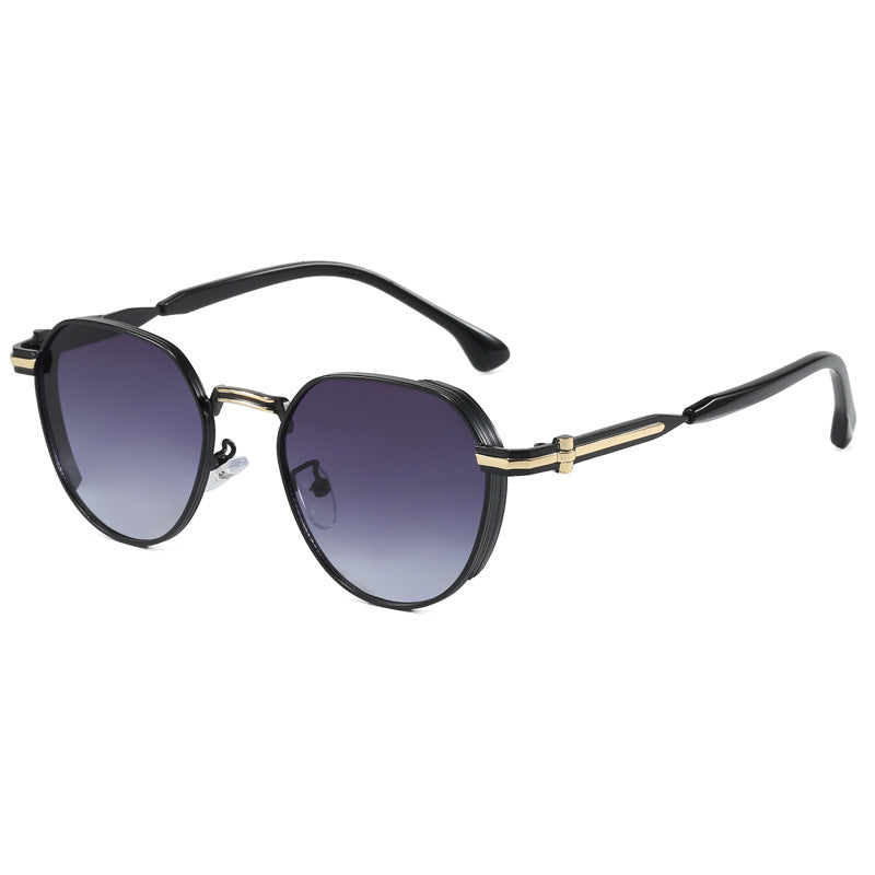 Damen geometrische Sonnenbrille im modernen Design Brehn