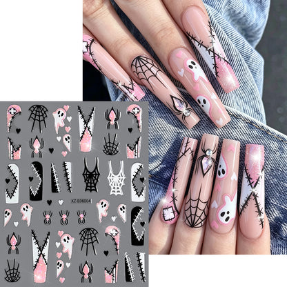 Halloween-Themen Nagelkunst Aufkleber Set  1791507032
