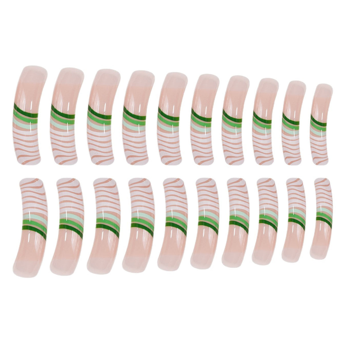 Künstlerisches Langes Acryl-Nagel-Set Brehn