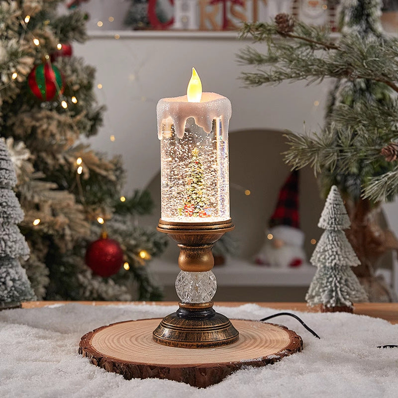 Weihnachtsdekoration Laterne mit Schneekugel Brehn
