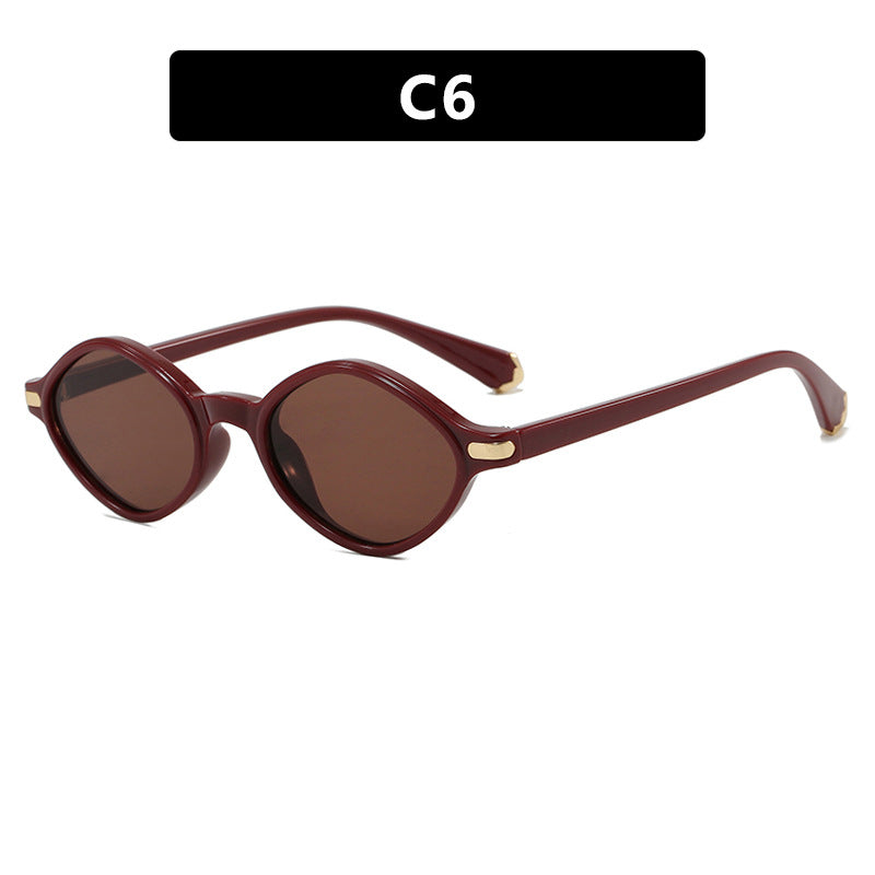 Damen modische Sonnenbrille mit einzigartigem Design und hochwertigem Metallrahmen Brehn