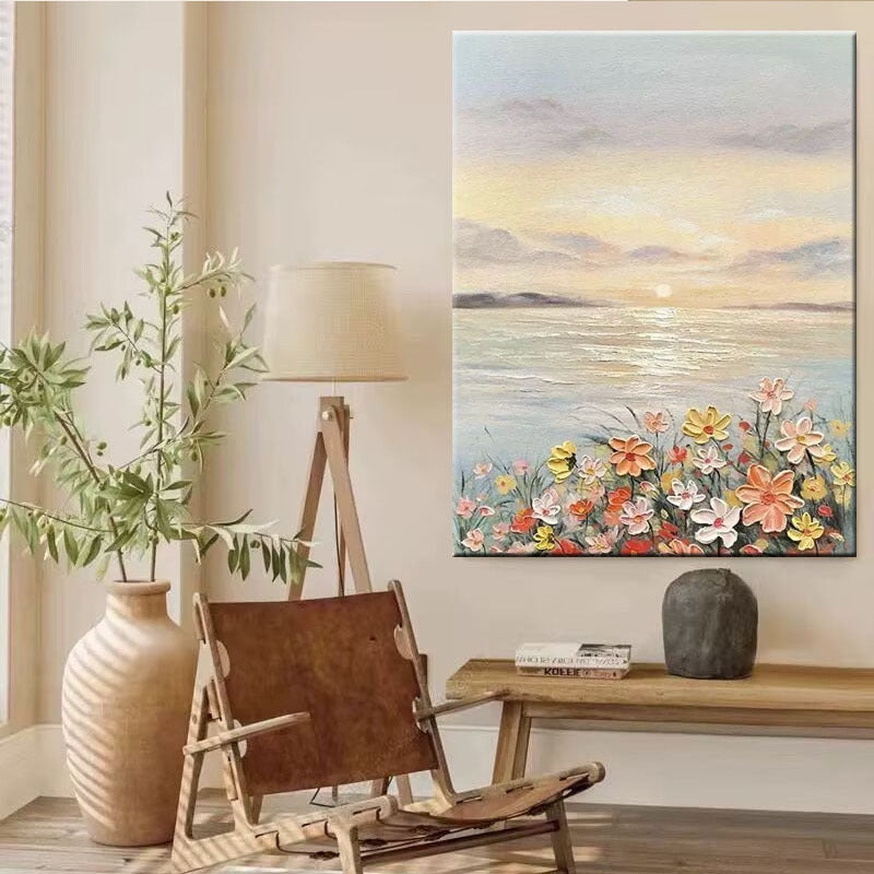 Szenische Blumenlandschaft Leinwandkunst