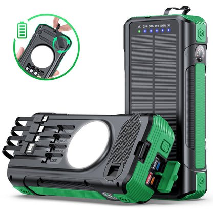 Multifunktionale Solar Powerbank mit LED-Anzeige Brehn