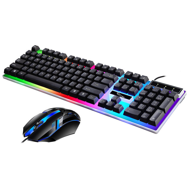 RGB-beleuchtete mechanische Gaming-Tastatur und Präzisionsmaus-Set Brehn