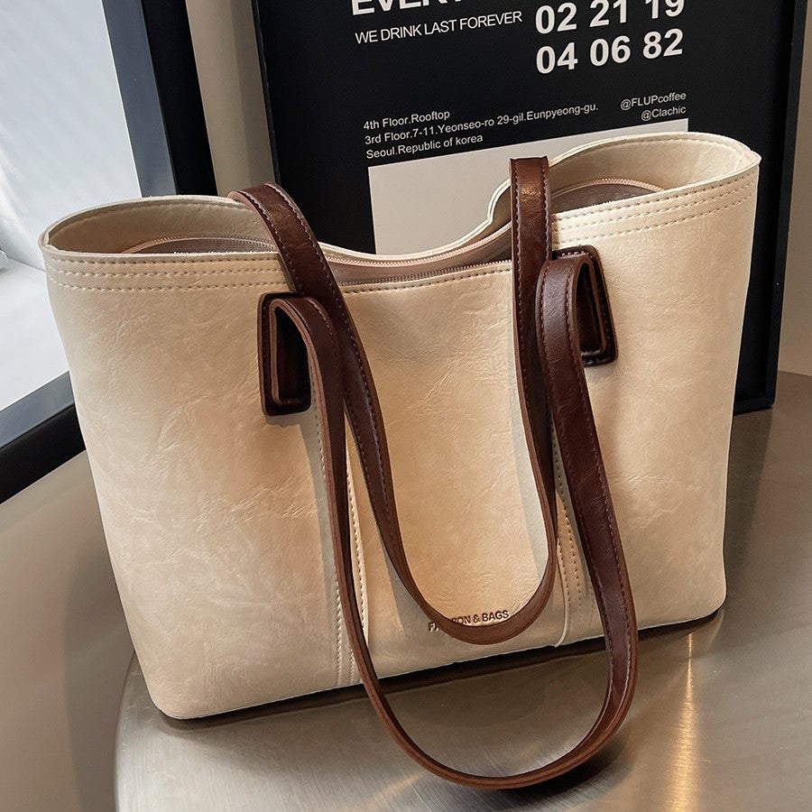 Klassische Leder Tragetasche Brehn