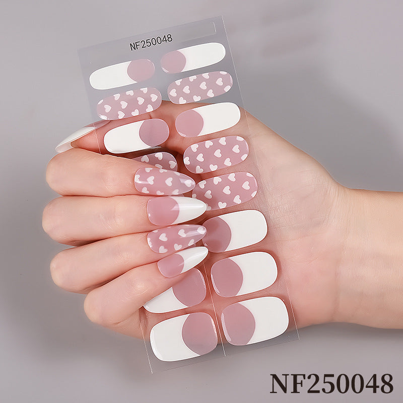 Blumenmuster Nagel Wraps