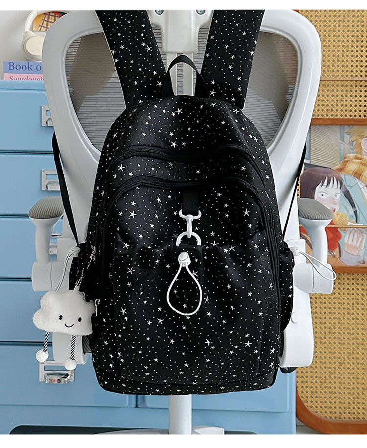 Charmanter Sternenmuster Rucksack Brehn