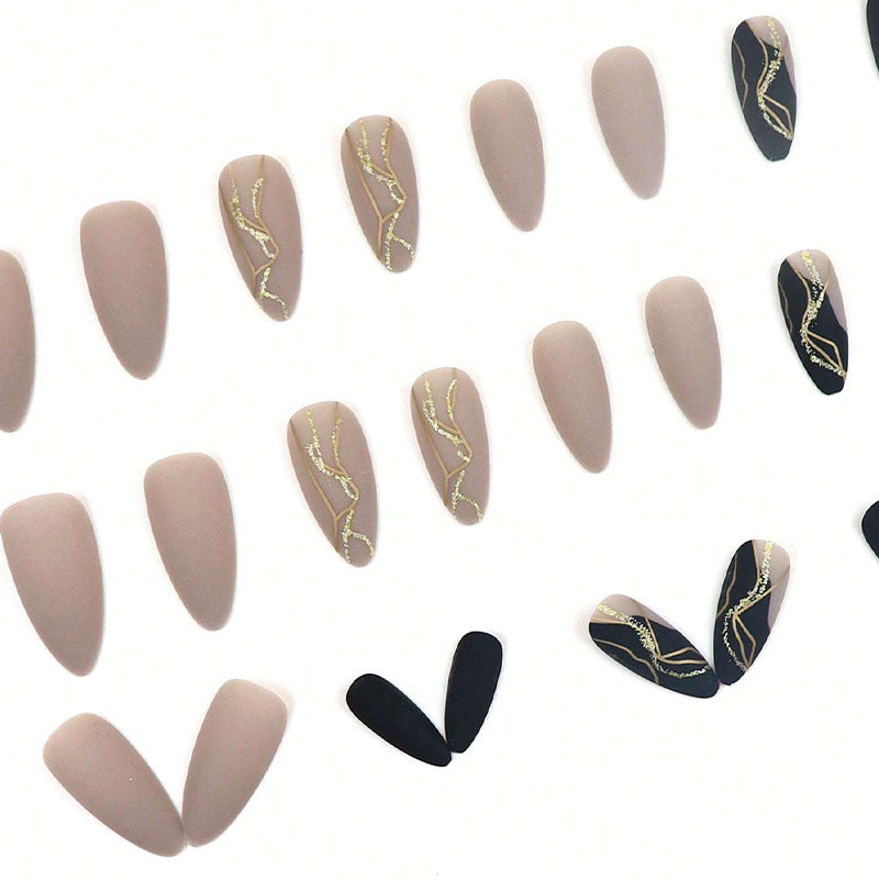 Luxus Abstract Art Press-On Nail Set Brehn