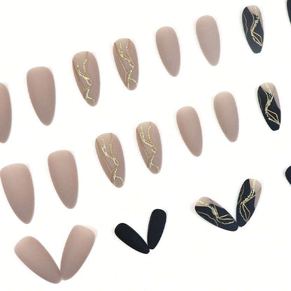 Luxus Abstract Art Press-On Nail Set Brehn