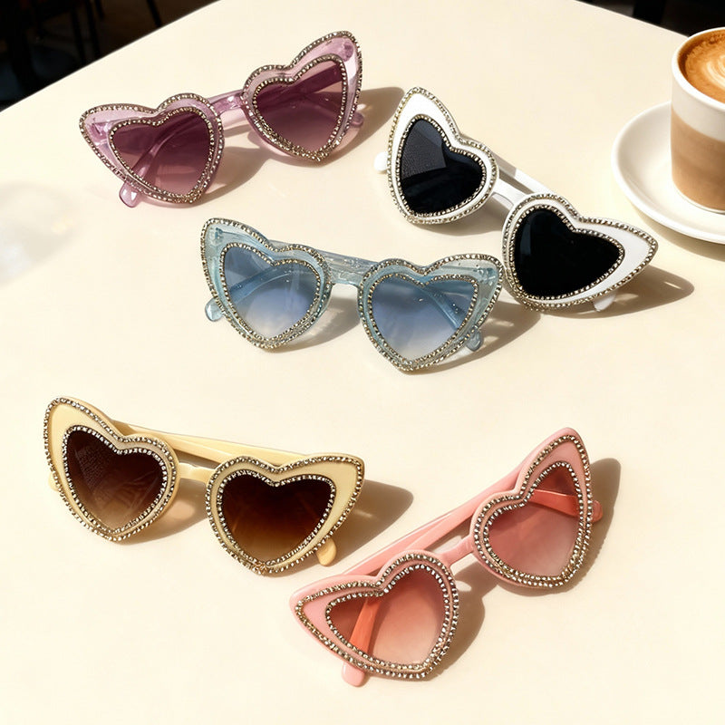Glamouröse Herzrahmen-Sonnenbrille Brehn