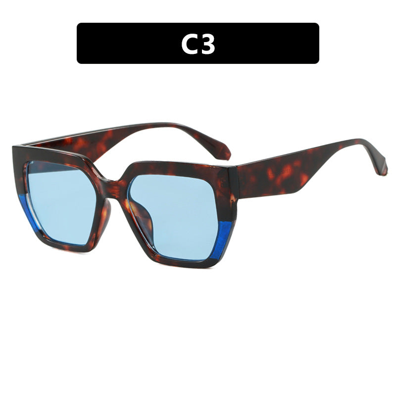 Damen geometrische Brille im modischen Schildkrötenmuster Brehn