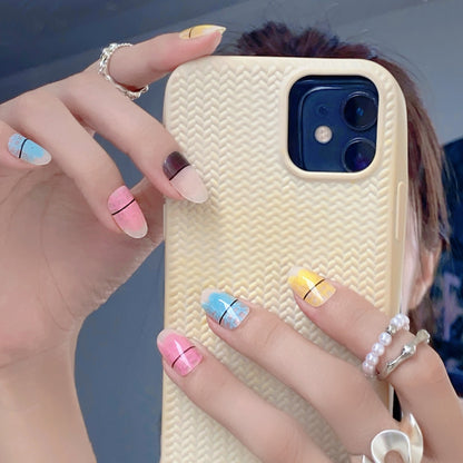Kreatives Muster Press-On Nagelset