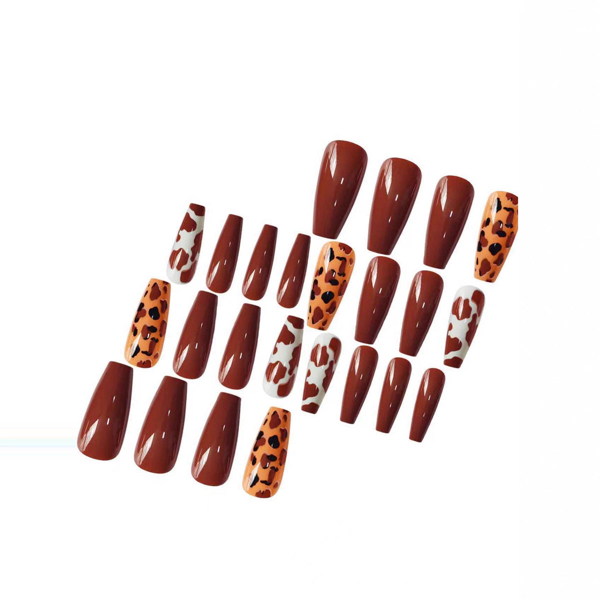 Künstlerische Lange Acryl-Nagelverlängerungen Brehn