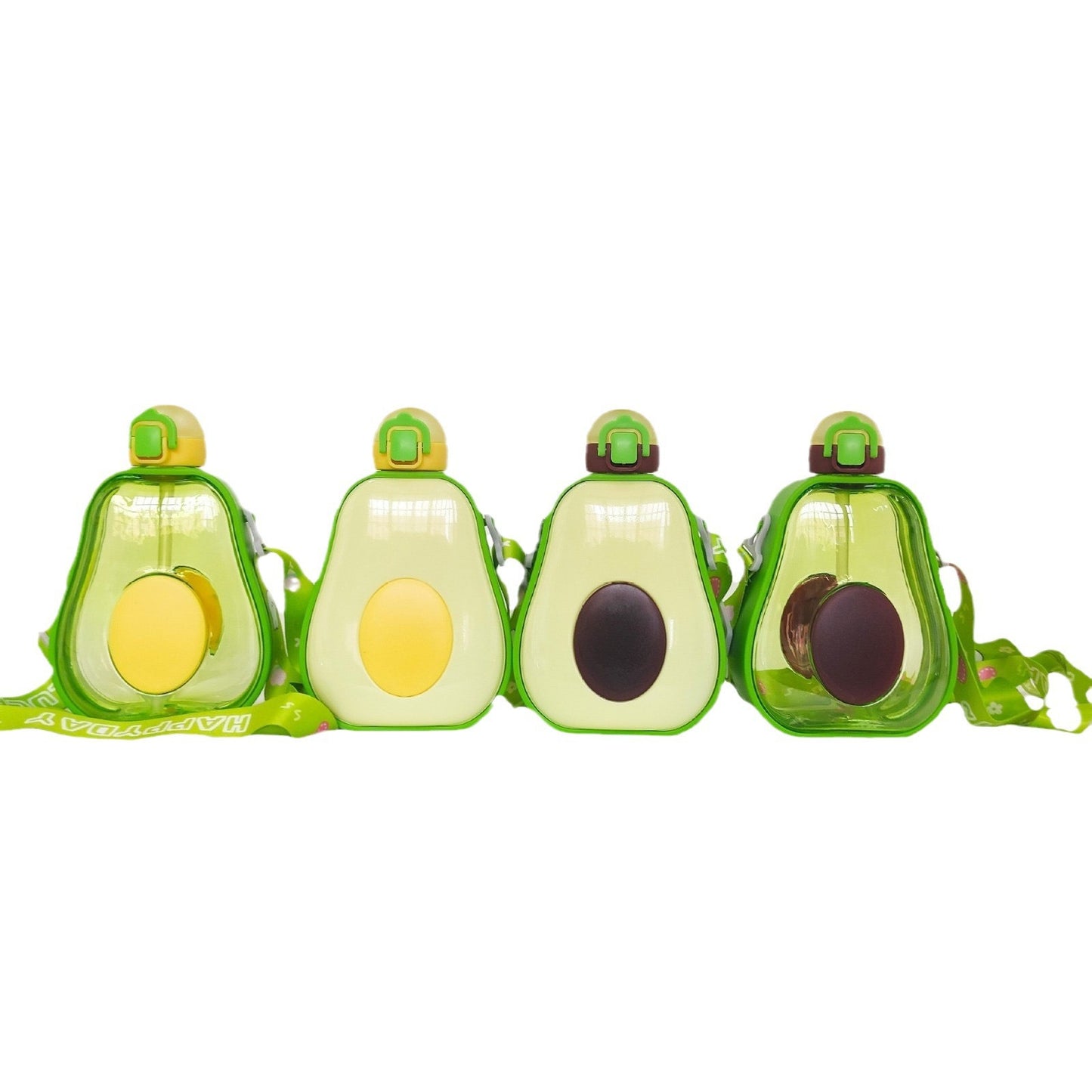 Damen kreative Avocado-Trinkflasche mit Trageschlaufe Brehn