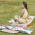 Gepolsterte faltbare Outdoor-Campingmatratze mit eingebautem Kissen und wasserdichtem Oxford-Stoff Brehn