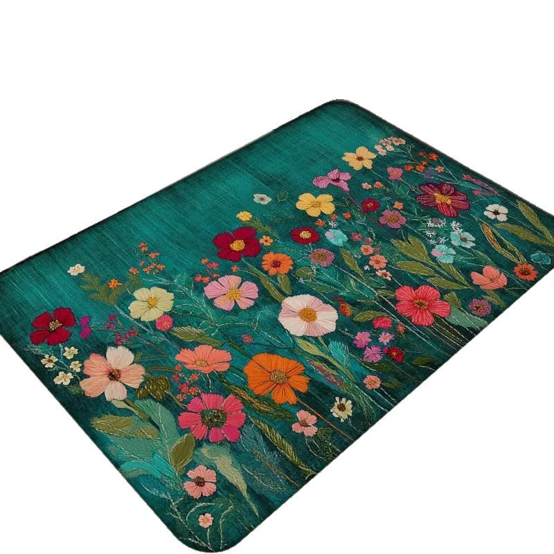 Blumenmuster Willkommensmatte Brehn
