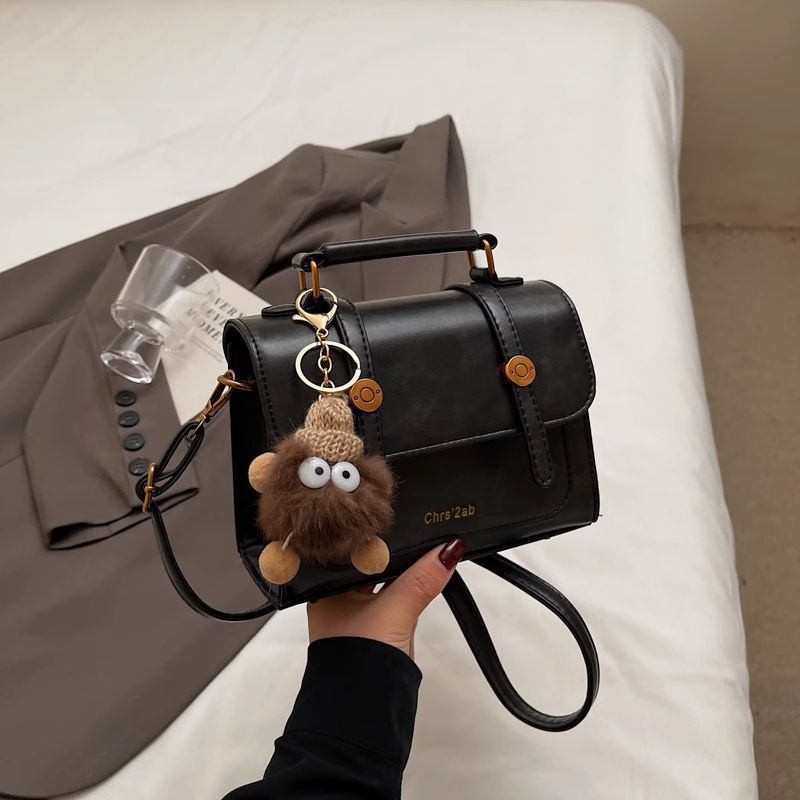 Strukturierte Kunstleder-Handtasche Brehn