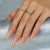 Elegantes Long-Shape Press-On Glänzendes Nagelset Brehn