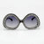 Damen Glamouröse Statement-Sonnenbrille mit funkelndem Kristallrahmen Brehn
